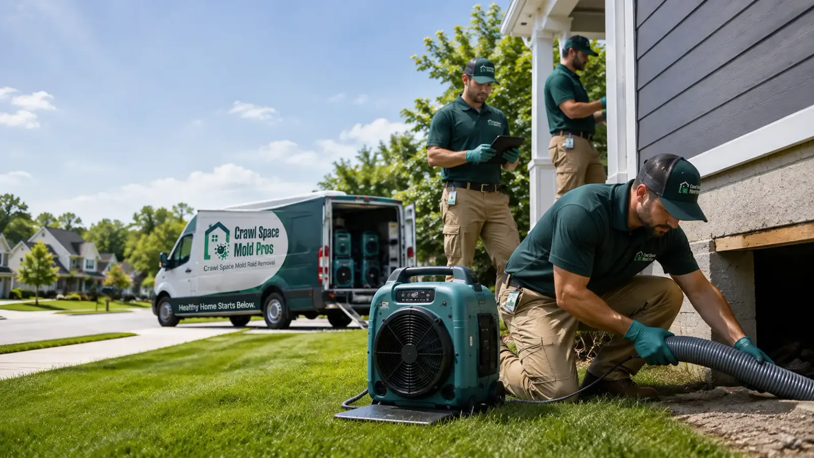 Crawl Space Mold Removal in Luxemburg, WI
